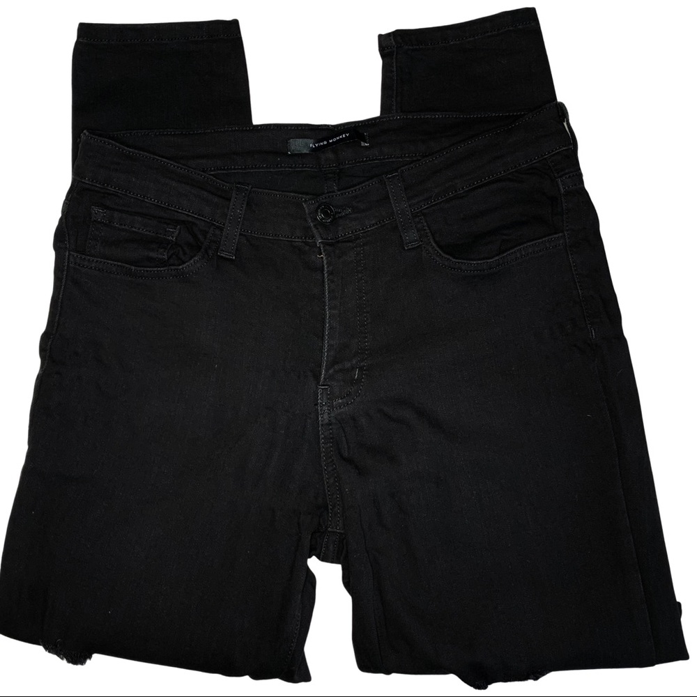 Flying Monkey Black Distressed Skinny Jeans 30